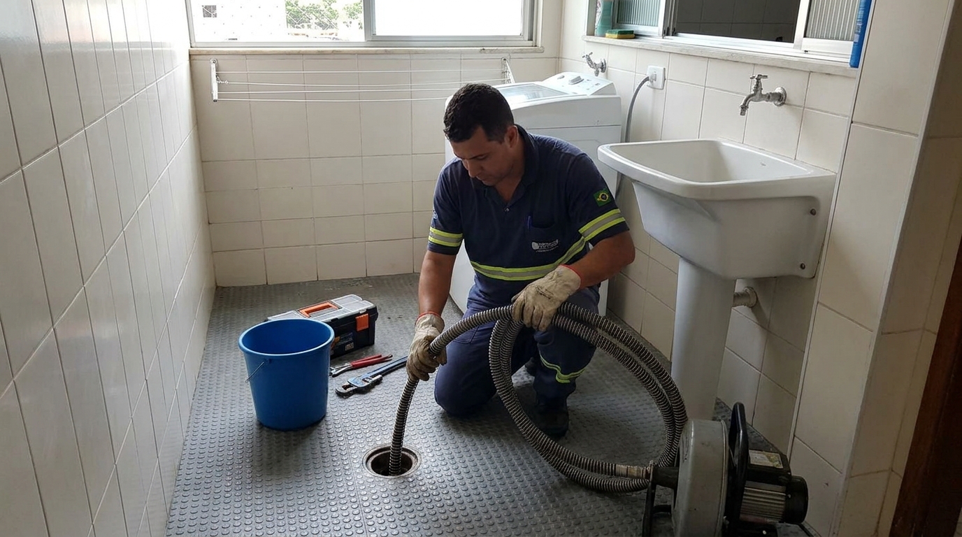 Desobstrução na Cozinha em Taubaté‑SP